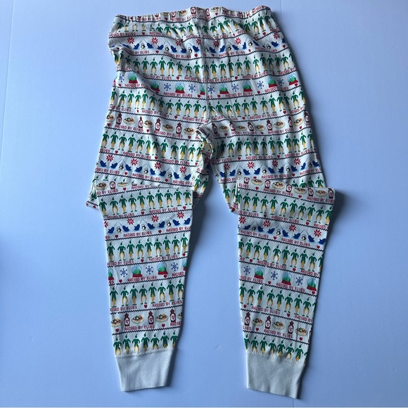 Hanna Andersson Adult Long John Pajama Pants in Elf Print - Picture 3 of 5